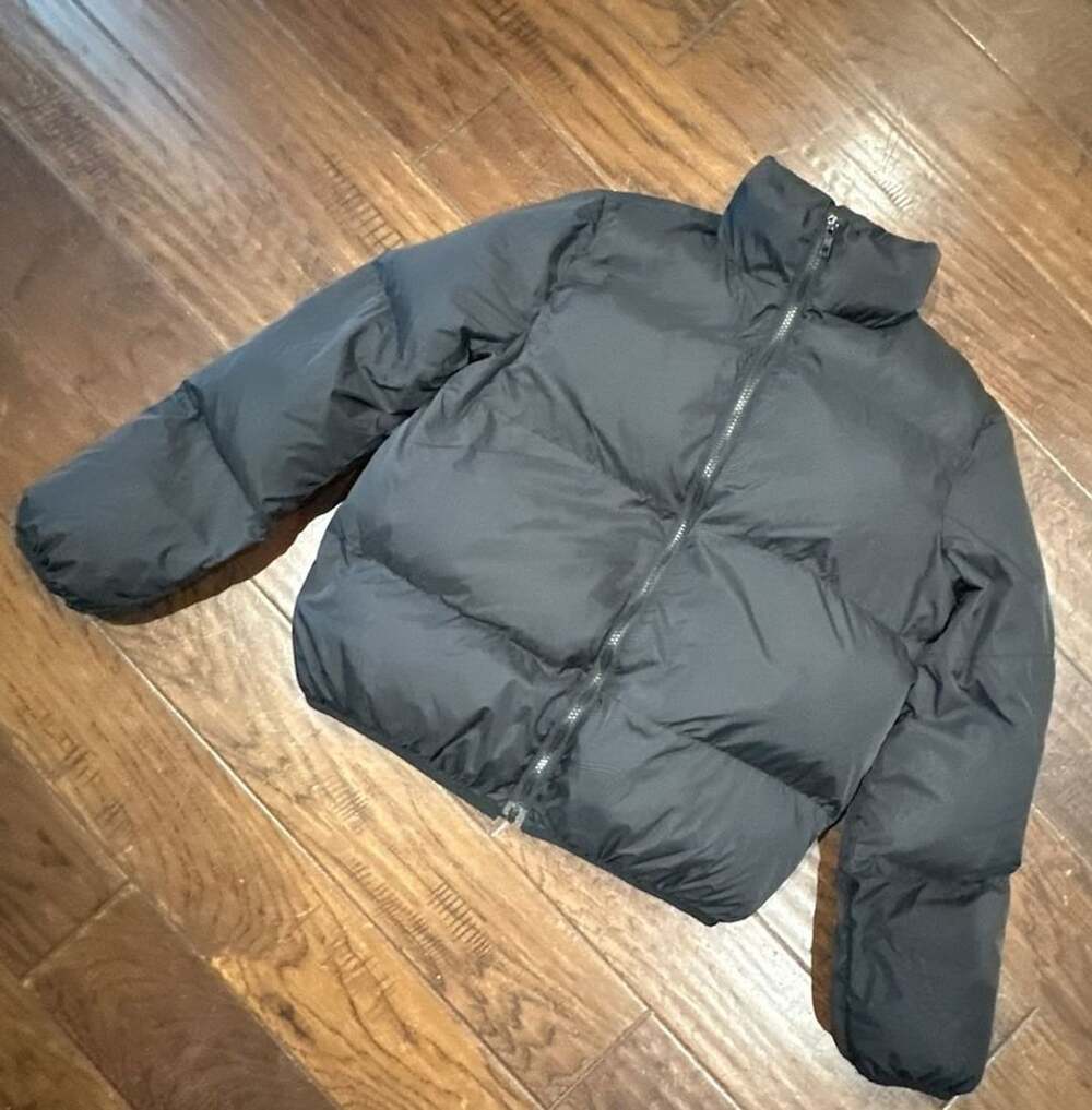 Unbranded Black Puffer Down Jacket with Full Zip